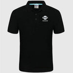 Polo Shirt con Logo Nissan de Aliexpress Color Negro
