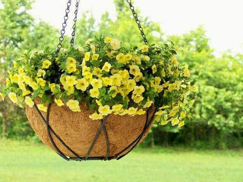 Canasta de 16'' colgante de fibra, Best garden