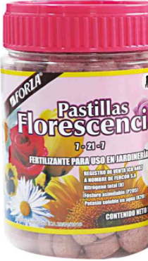 Frasco floral forza (100 pastillas), Forza abono