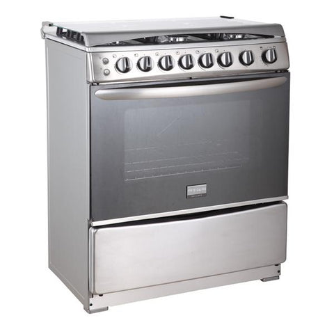 Estufa a gas de 30" de acero con 6 quemadores, Frigidaire
