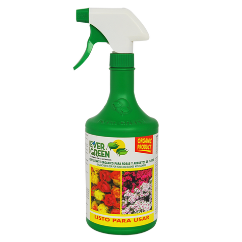 Fertilizante orgánico para rosas, arbustos de flores, Evergreen