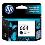 HP 664 Black Ink Cartridge, Codigo: F6V29AL