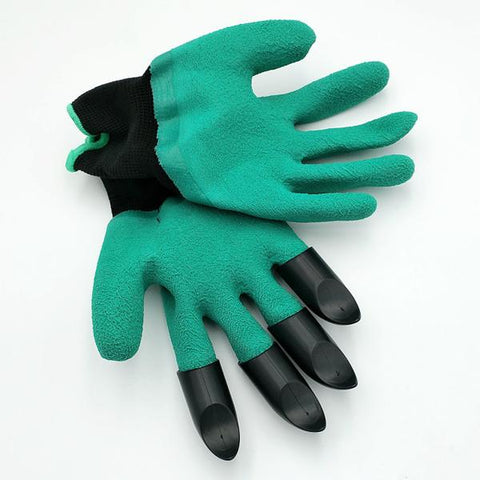 Guante para jardinería revestido de polyester