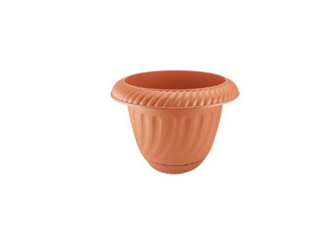 Pote de 16x11 pulgadas estilo luxury flower color chocolate, Plastico la ardilla