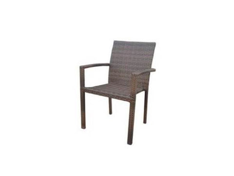 Silla de metal estilo rattan