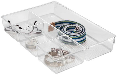 Organizador para gavetas multiuso de 4 secciones, Interdesign