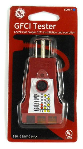 Probador para toma corriente gfci, General electric