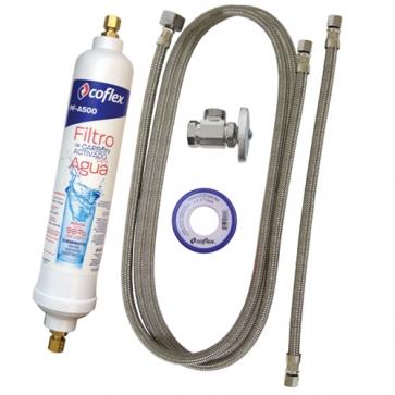 Paquete para instalación de ice maker con filtro coflex, Coflex
