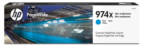 HP 974X Cyan Original PageWide Cartridge, Codigo: L0R99AL