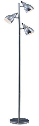 Lámpara de pedestal 65 1/2" pulgada reflector níquel satinado 3 luces, Park madison lighting