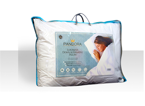 Almohada Pandora Luxurious Down Alternative Pillow 100% Cotton Cover 300 Thread Count
