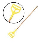MANGO DE TRAPEADOR DE MADERA CABEZA PLASTICA , DURA-PRO.
