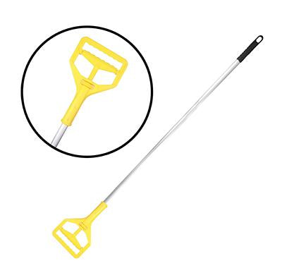 MANGO DE TRAPEADOR DE ALUMINIO CABEZA PLASTICA , DURA-PRO.