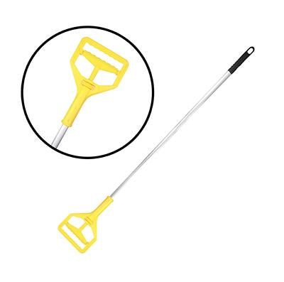 MANGO DE TRAPEADOR DE ALUMINIO CABEZA PLASTICA , DURA-PRO.