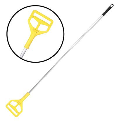 MANGO DE TRAPEADOR DE ALUMINIO CABEZA PLASTICA , DURA-PRO.