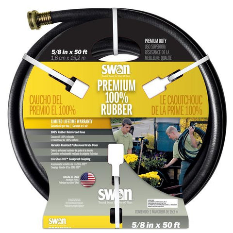 Manguera de caucho maxlite de 5/8" x 100"blk, Swan