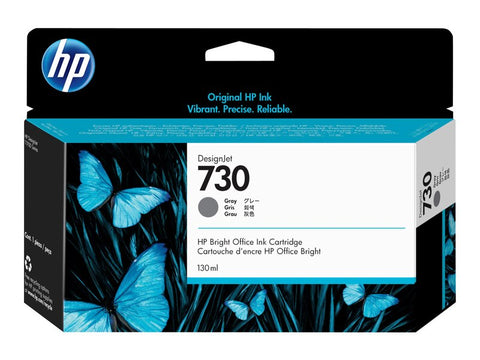 HP 730 130-ml Gray DesignJet Ink Cartridge, Codigo: P2V66A