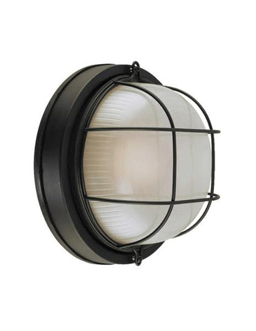 Lámpara de pared redonda para exteriores negra 60 watts base de socket e27, Westinghouse