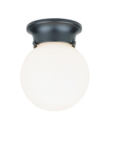 Lámpara de techo mono luz 60 watts globo negra, Westinghouse