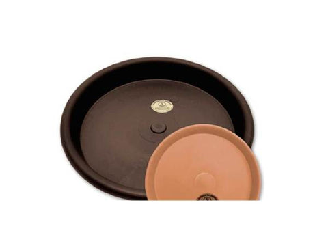 Base de 14.6¨ para pote color chocolate, Plastico la ardilla