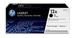 HP 12A Black Original LaserJet Toner Cartridge Dual Pack, Codigo: Q2612AD