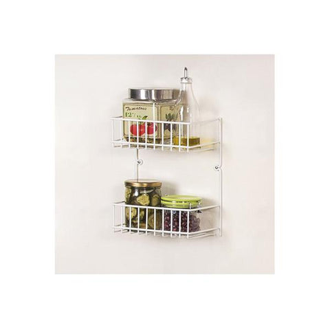 Organizador de alambre para pared de 2 niveles, Rejiplas