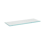 Repisa recta de vidrio vetro 0.8x20x60 cm, Prat-k