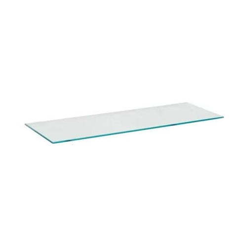 Repisa recta de vidrio vetro 0.8x20x60 cm, Prat-k