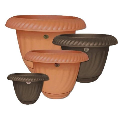 Pote luxury flower de 20.5x14.5", Plastico la ardilla