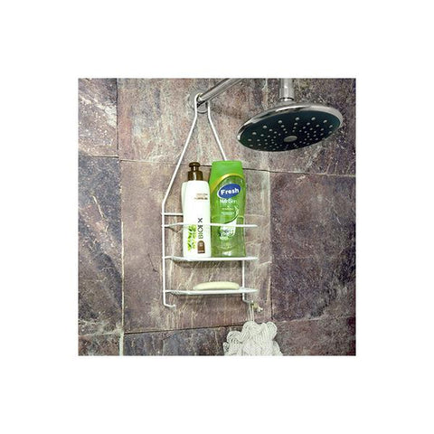 Organizador blanco de alambre para regadera, Rejiplas