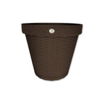 Pote plástico rattan de 16.5'', Plasticos la ardilla