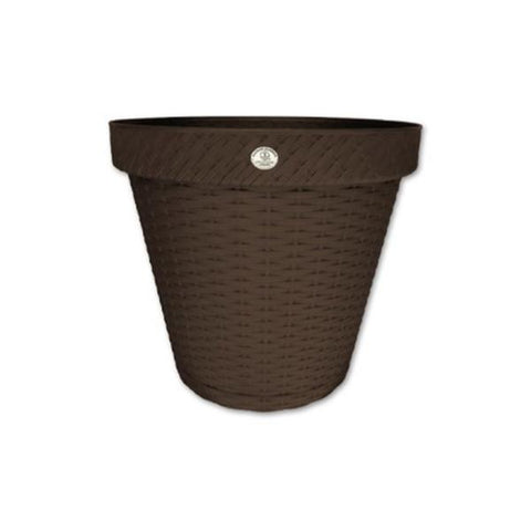 Pote plástico rattan de 16.5'', Plasticos la ardilla