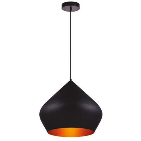 Lampara colgante negro y dorado e27, Westinghouse