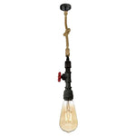 Lampara colgante de metal y soga e27, Westinghouse