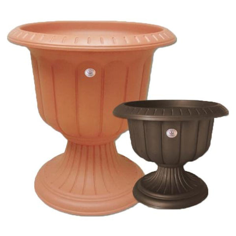 Pote estilo clásico con pedestal de 23x24" chocolate, Plastico la ardilla