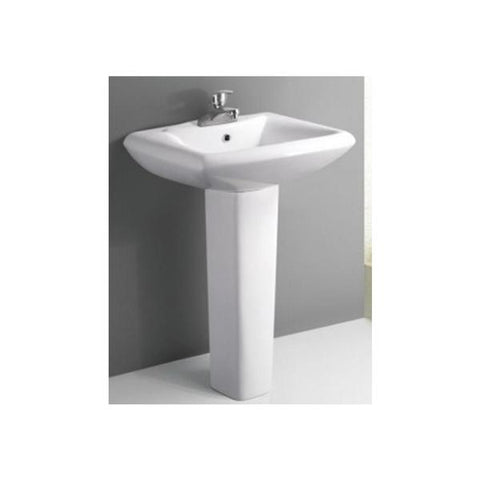 Lavamanos crema con pedestal, Imperial