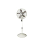 Abanico blanco de pedestal de 18" con control remoto y 3 velocidades, Lasko