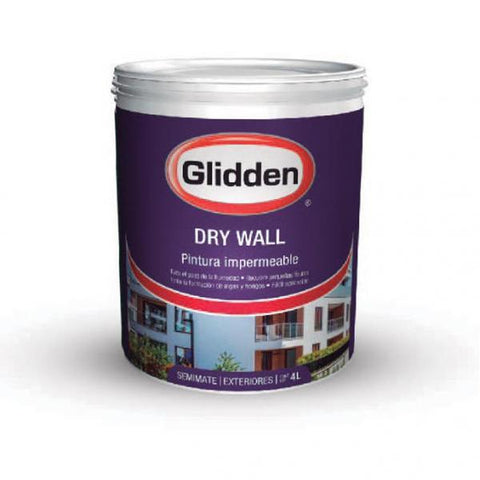 Pintura impermeable color deep glidden de 4 litros., Glidden