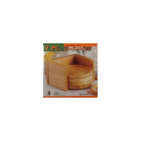 Porta vasos 7 piezas de madera con organizador incluido