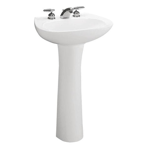 Lavamano corona máximo con pedestal color blanco, Corona