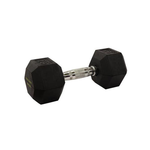 Mancuerna de 25lb / 11.3kg con goma protectora, Weider