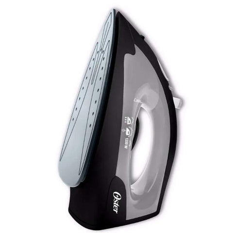 Plancha a vapor color plateado neon., Oster