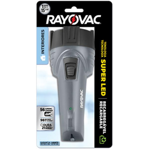 Linterna recargable super led 1w, Ray-o-vac
