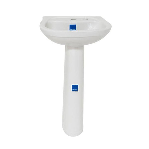 Lavamanos acuacer con pedestal color blanco, Corona