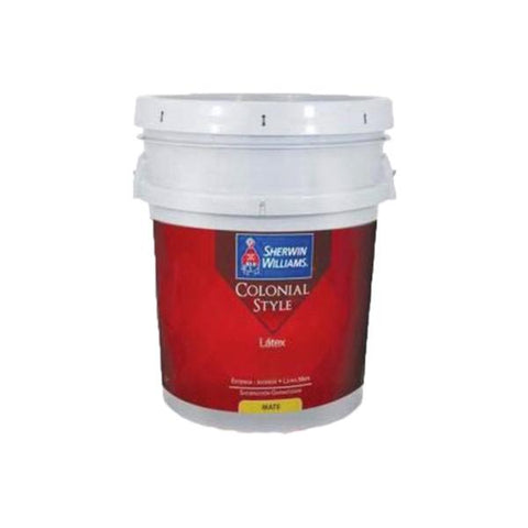 Pintura látex estilo colonial base deep mate de 19 litros., Sherwin willians