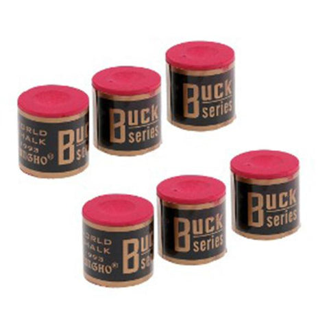 Juego de tizas para taco de billar 6 piezas