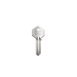 Llave en blanco yale de metal o níquel, Yale