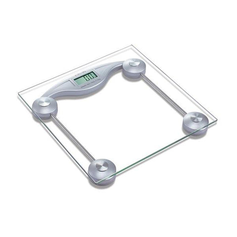 Pesa electrónica de vidrio para baño hasta 150kg.