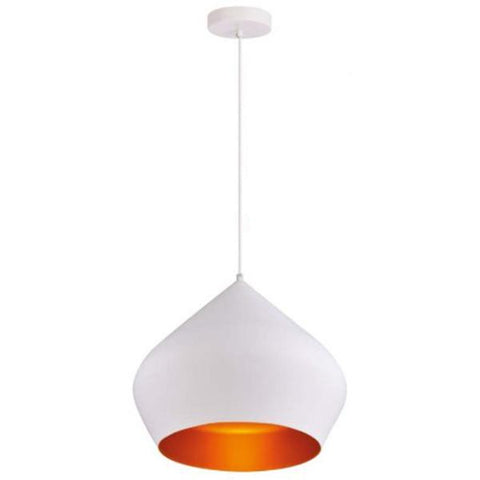 Lampara colgante blanco y dorado, Westinghouse