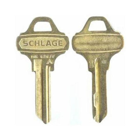 Llave en blanco corta schlage roja, Schlage
